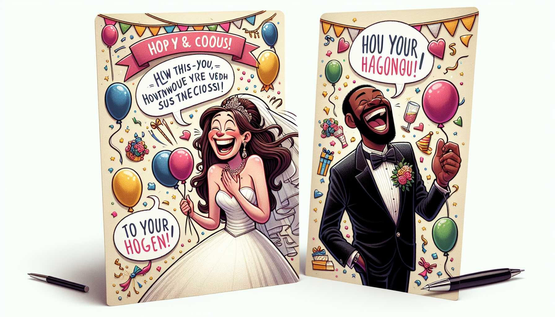 10 Funny One-Liners for Wedding Cards to Make Them Laugh