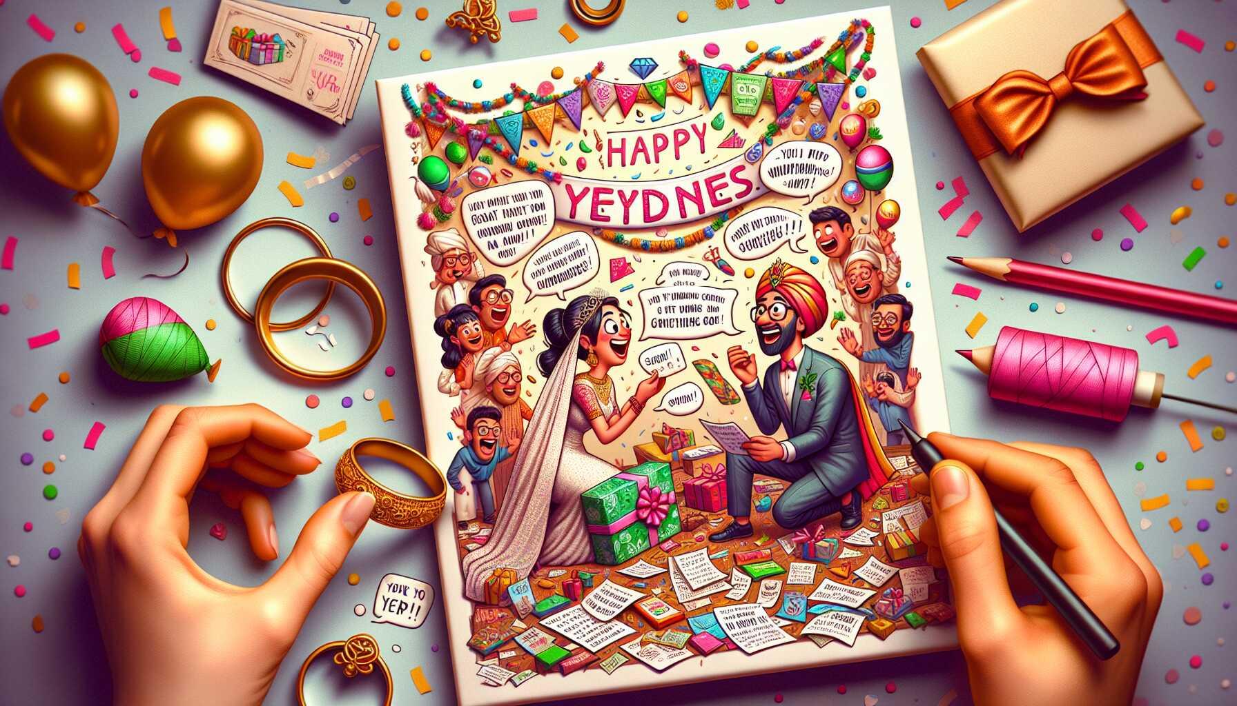 10 Funny Wedding Card Messages to Make the Couple Laugh