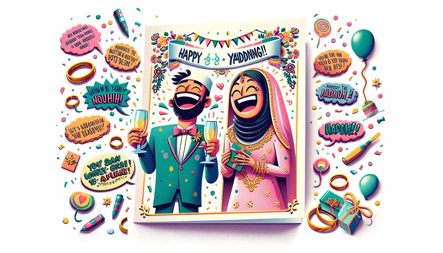 10 Funny and Lighthearted Wedding Card Messages to Make Them Laugh