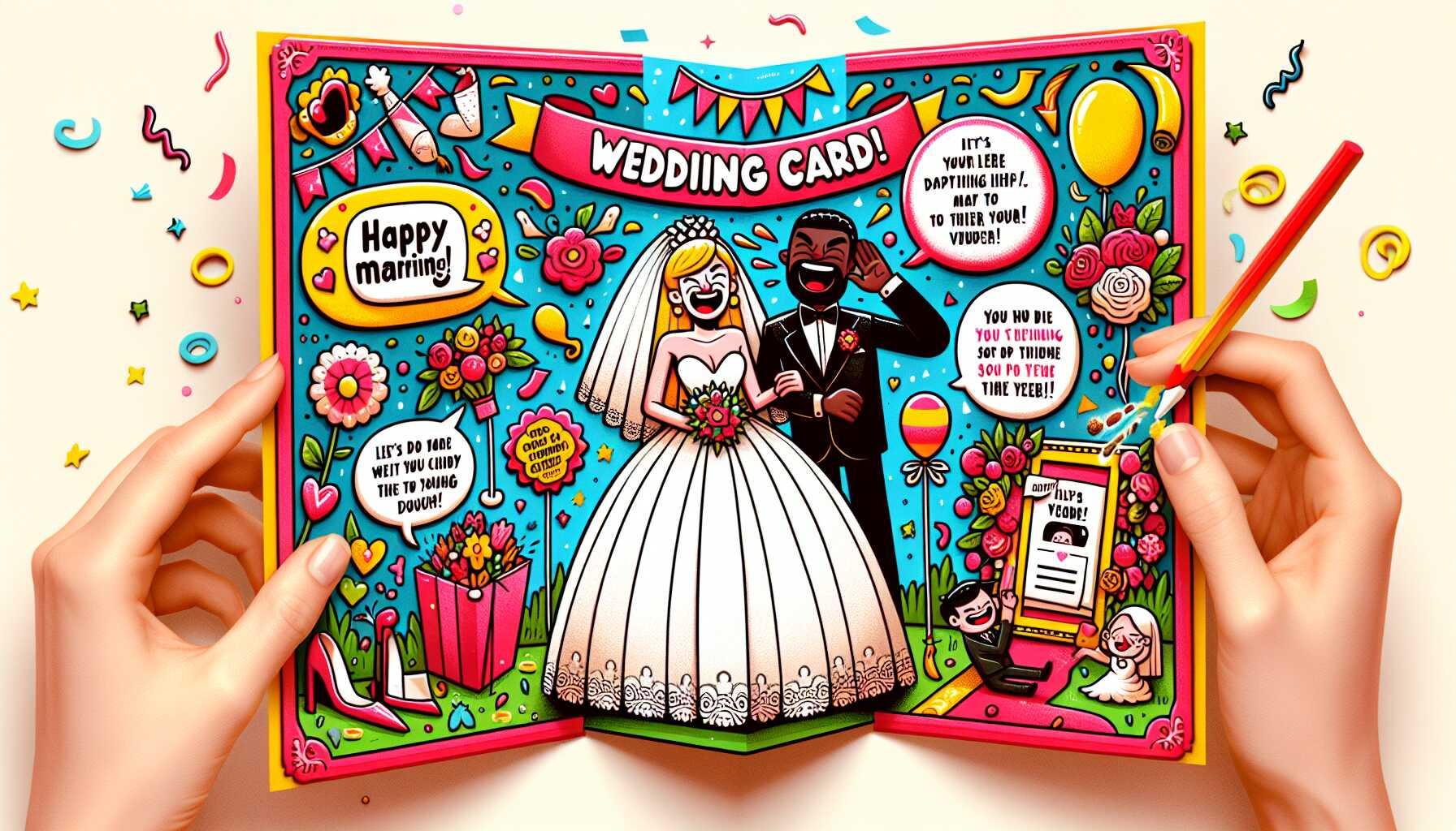 10 Hilarious Ideas: What to Write in a Wedding Card for a Friend Funny