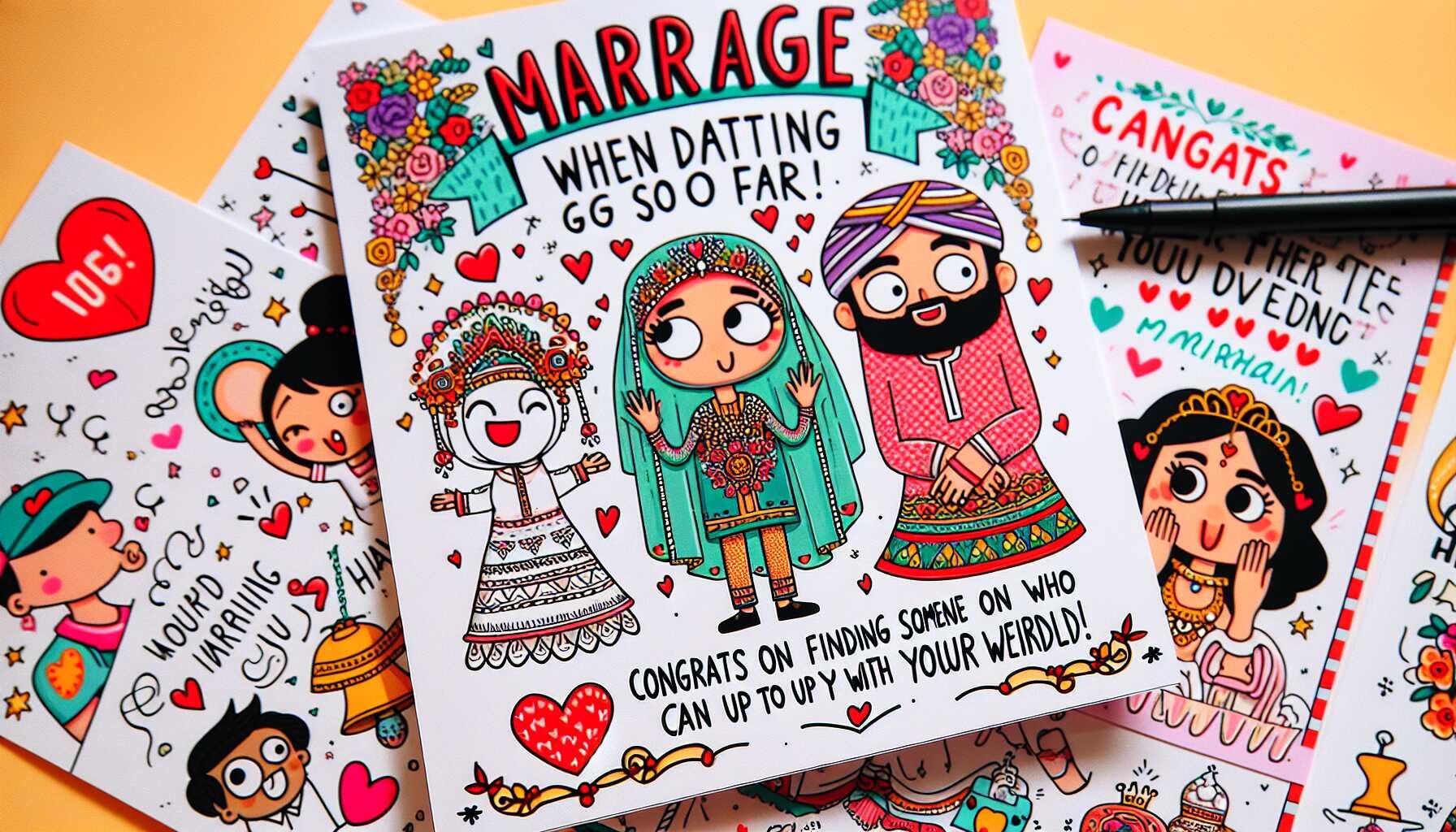 10 Hilarious Ideas: What to Write on a Wedding Card Funny
